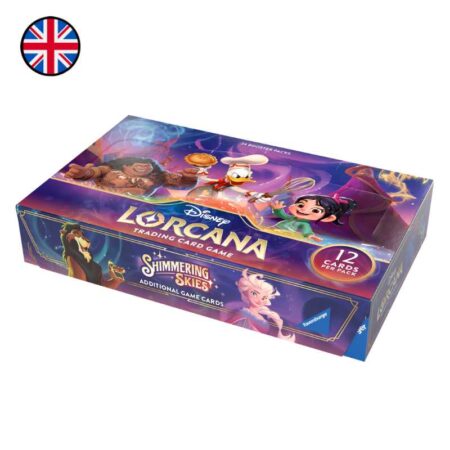 JCC DISNEY LORCANA SHIMMERING SKIES: BOOSTER PACK BOX (24 BOOSTERS) - INGLES