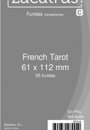 ACC FUNDAS ZACATRUS FRENCH TAROT (61x112mm) (55)