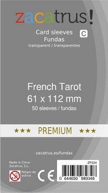 ACC FUNDAS ZACATRUS FRENCH TAROT PREMIUM (61x112mm) (55)