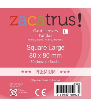 ACC FUNDAS ZACATRUS SQUARE L PREMIUM 45X68MM (50)