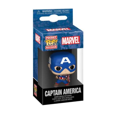 MER FUNKO POP! LLAVERO: MARVEL CAPTAIN AMERICA.