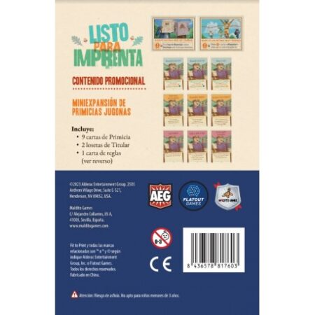 JGM LISTO PARA IMPRENTA: PRIMICIAS JUGONAS - MINI EXPANSION