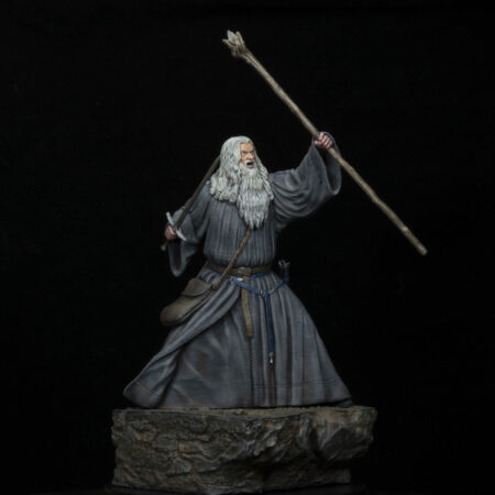 MER FIGURA: EL SEÑOR DE LOS ANILLOS GANDALF EN MORIA FIGURA 18 CMS