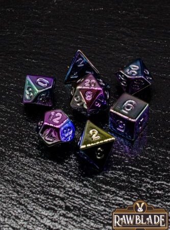 ACC SET DADOS: RAWBLADE ACRYLIC METALLIC RAINBOW (7)