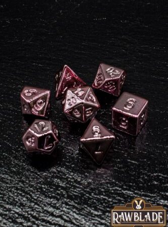 ACC SET DADOS: RAWBLADE ACRYLIC METALLIC PINK COLD (7)