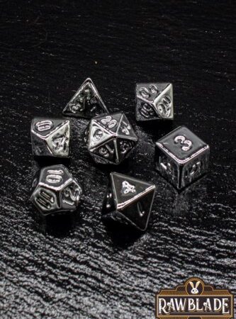 ACC SET DADOS: RAWBLADE ACRYLIC METALLIC SILVER (7)