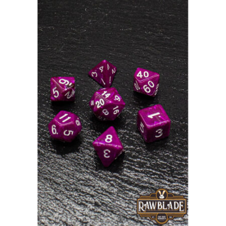 ACC SET DADOS: RAWBLADE MARBLE DARK PURPLE (7)