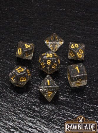 ACC SET DADOS: RAWBLADE GLITTER BLACK (7)