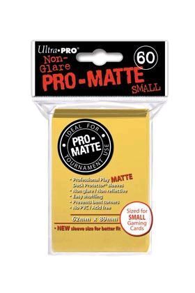 ACC FUNDAS ULTRA PRO SMALL MATTE (AMARILLO) 60 UND.
