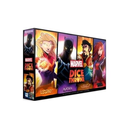 JGM MARVEL DICE THRONE 02: CAPITANA MARVEL, BLACK PANTHER, DR. STRANGE, VIUDA NEGRA