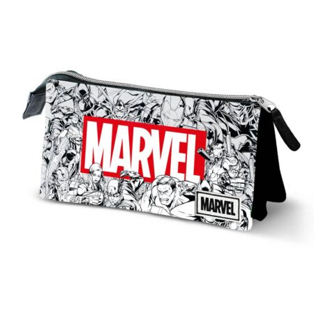 MER ESTUCHE: MARVEL - LINEA BRICK / PORTATODO TRIPLE