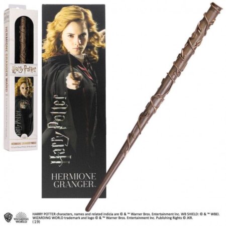 MER HARRY POTTER: HERMIONE GRANGER VARITA 30.5 CM + PUNTO DE LIBRO LENTICULAR