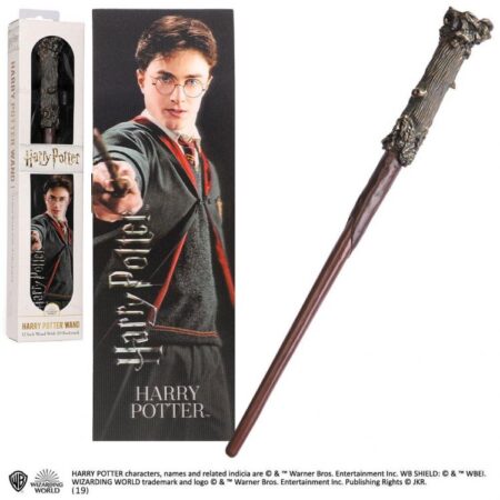 MER HARRY POTTER: HARRY POTTER VARITA 30.5 CM + PUNTO DE LIBRO LENTICULAR