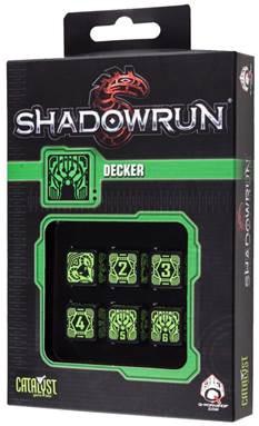 DAD SHADOWRUN DECKER 6D6 DICE SET (6)