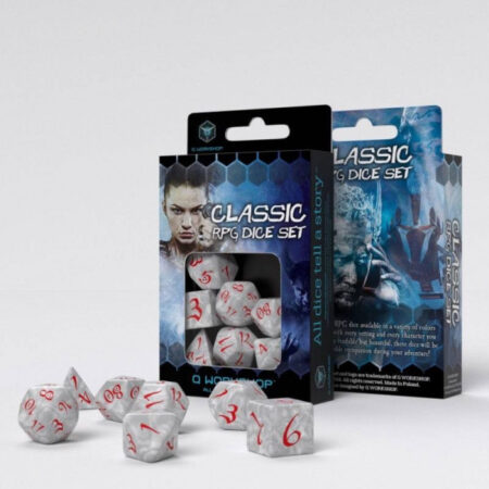 DAD SET 7 DADOS CLASSIC RPG NACAR/ROJO