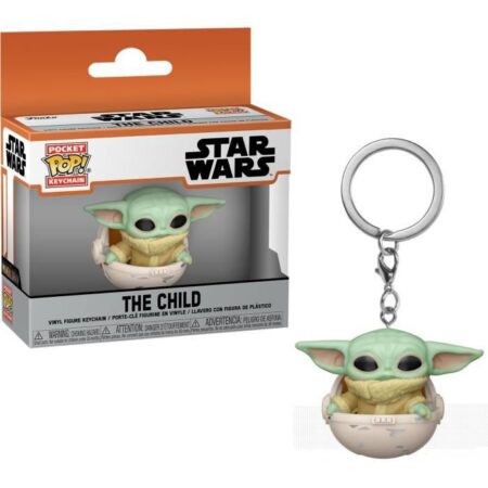 FIG FUNKO POP! STAR WARS: THE MANDALORIAN YODA THE CHILD WITCH BASKET LLAVERO
