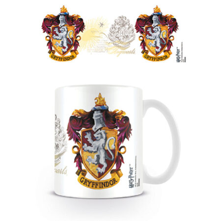 TAZ TAZA. HARRY POTTER - GRYFFINDOR CREST BLANCA