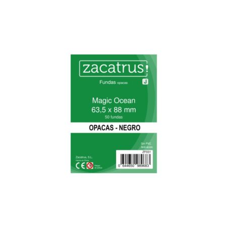 ACC FUNDAS ZACATRUS OCEAN PREMIUN STANDARD NEGRO (63.5 mm X 88mm) (55 uds)