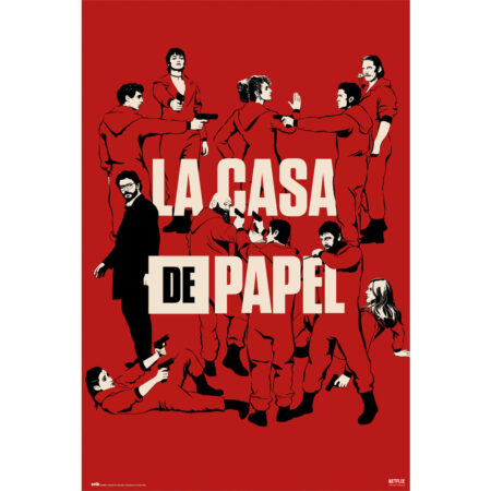 MER POSTER: LA CASA DE PAPEL ALL CHARACTERS