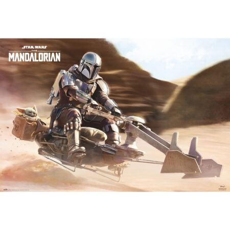 MER POSTER: STAR WARS THE MANDALORIAN SPEEDER BIKE