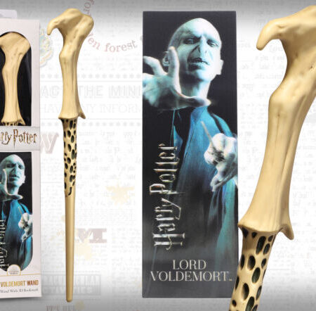 MER HARRY POTTER: VOLDEMORT VARITA 30.5 CM + PUNTO DE LIBRO LENTICULAR
