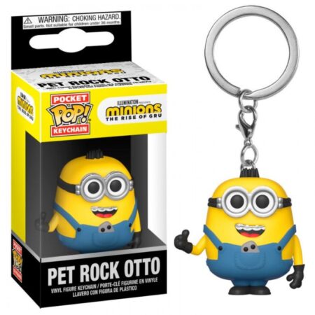 FIG FUNKO POP! MINIONS: LLAVERO PET ROCK OTTO