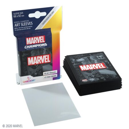 ACC GAMEGENIC FUNDAS MARVEL CHAMPIONS SLEEVES MARVEL BLACK