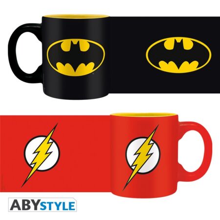 MER TAZA: DC COMICS - SET 2 MINI-MUG 110 ML BATMAN & FLASH