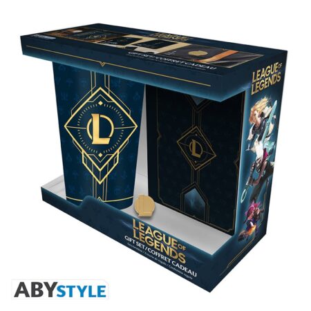 MER GIFT BOX: LEAGUE OF LEGENDS - PCK XXL CRISTAL+PIN+CUADERNO