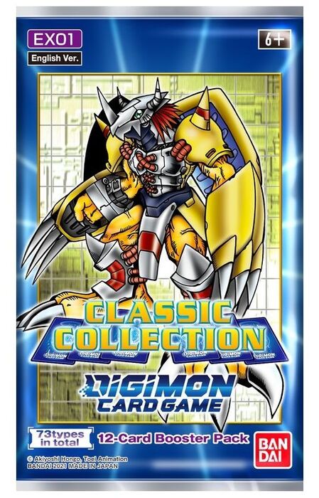 JCC DIGIMON CARD GAMES: EX01 CLASSIC COLECCTION BOOSTER PACK - INGLES