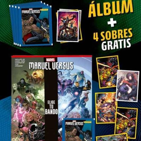 JCC MARVEL VERSUS: ALBUM DE CROMOS+ 4 SOBRES (CARTON)