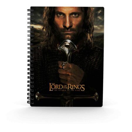 MER LIBRETA: EL SEÑOR DE LOS ANILLOS EFECTO 3D ARAGORN
