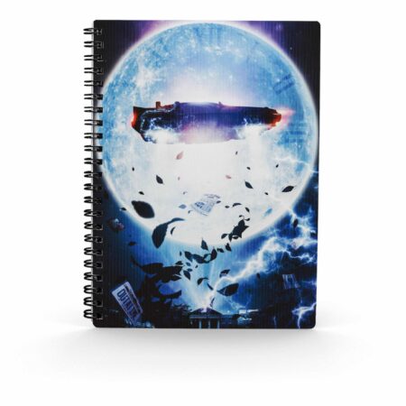 MER LIBRETA: REGRESO AL FUTURO EFECTO 3D POSTER BTTF DELOREAN