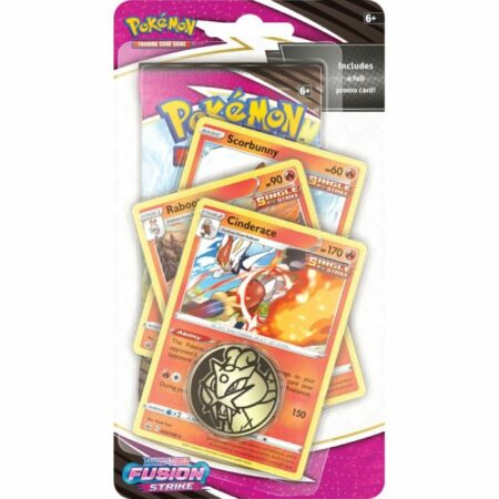 JCC POKEMON ESPADA Y ESCUDO GOLPE FUSION: CHECKLANE BLISTER - CINDERACE INGLES