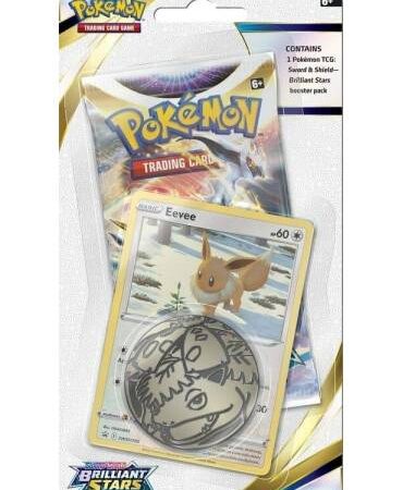 JCC POKEMON ASTROS BRILLANTES: CHECKLANE BLISTER EVEE - INGLES