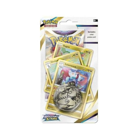 JCC POKEMON ASTROS BRILLANTES: CHECKLANE BLISTER PREMIUM SALAMENCE - INGLES