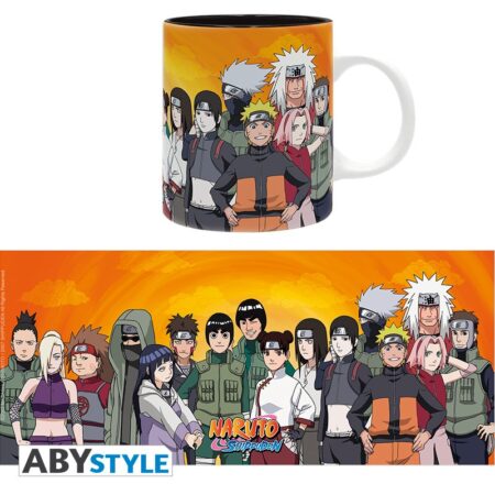 MER TAZA: NARUTO SHIPPUDEN MUG 320ML KONOHA NINJAS