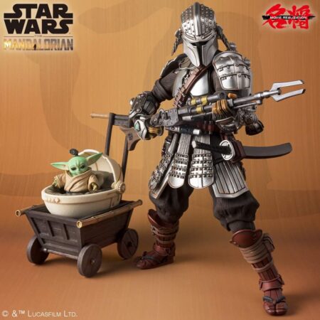 MER FIGURA: STAR WARS RONIN MANDALORIAN BESKAR ARMOR & GROGU STAR WARS MEISHO MOVIE REALIZATION EXCLUSIVE 25 ANN