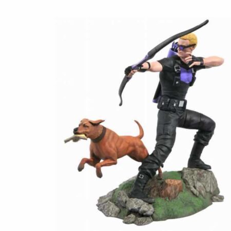 MER FIGURA: MARVEL OJO DE HALCON + PERRO DIORAMA PVC 23 CM MARVEL GALLERY COMIC