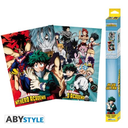 MER POSTER: MY HERO ACADEMIA SET 2 CHIBI POSTERS - ARTWORKS (52X38)