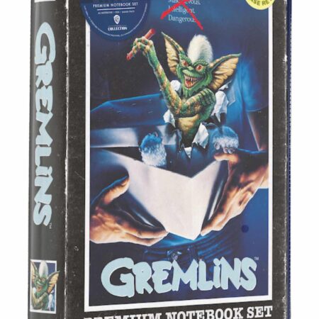 MER GREMLINS SET PAPELERIA VHS (LIBRETA, CHAPAS Y BOLIGRAFO) GREMLINS