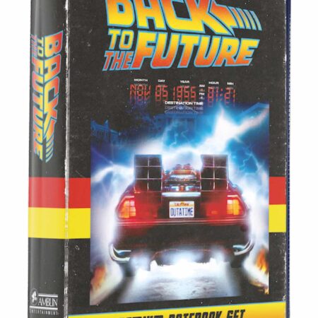 MER REGRESO AL FUTURO SET PAPELERIA VHS (LIBRETA, CHAPAS Y BOLIGRAFO) REGRESO AL FUTURO