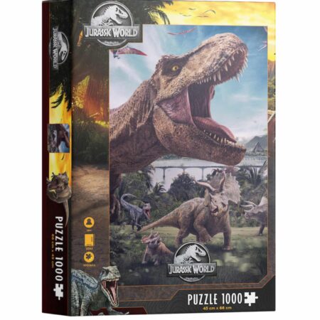 MER PUZZLE: JURASSIC WORLD 1000 POSTER COMPO REX JURASSIC WORLD