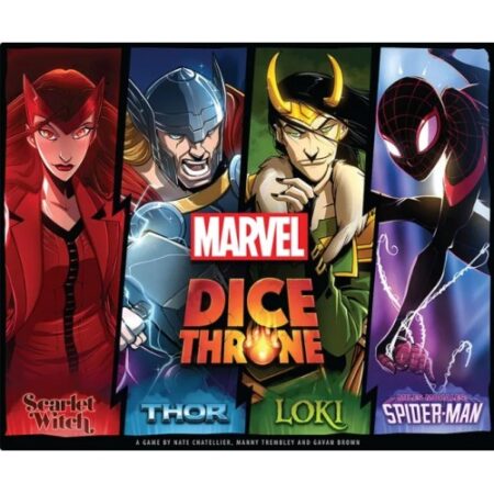 JGM MARVEL DICE THRONE: SCARLET WITCH V. THOR V. LOKI V. SPIDER-MAN - INGLES