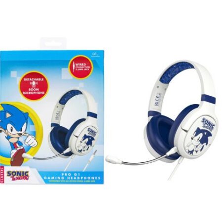 MER AURICULARES: OTL PRO G1 GAMING HEADPHONES SONIC THE HEDGEHOG WHITE (BLANCO) (SWITCH/TABLET/MOVIL/PC)