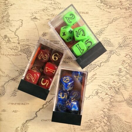 ACC JUEGO DE DADOS: EL ANILLO UNICO - RED/BLUE/GREEN