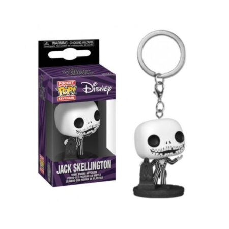 MER FUNKO POP! LLAVERO: PESADILLA ANTES DE NAVIDAD JACK SKELLLINGTON TUMBA. POKET POP