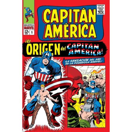 COM BIBLIOTECA MARVEL 26 CAPITAN AMERICA 01