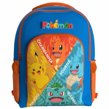 MER MOCHILA: POKEMON STARTERS 43CM ADAPTABLE