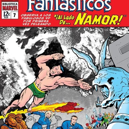 COM BIBLIOTECA MARVEL 27 LOS 4 FANTASTICOS 07 1965